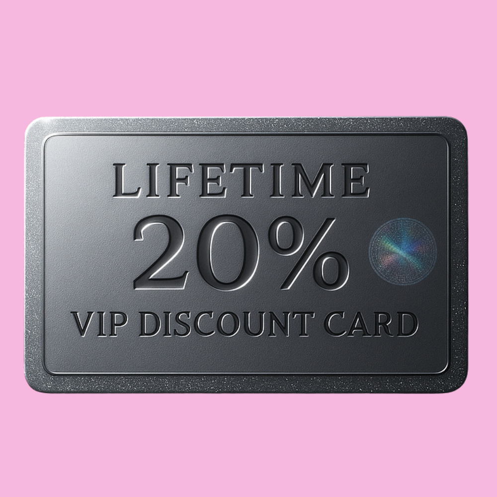 Lifetime 20% Discount Card